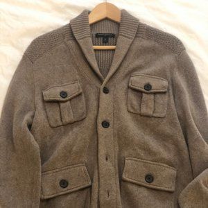 Brown Button Down Sweater